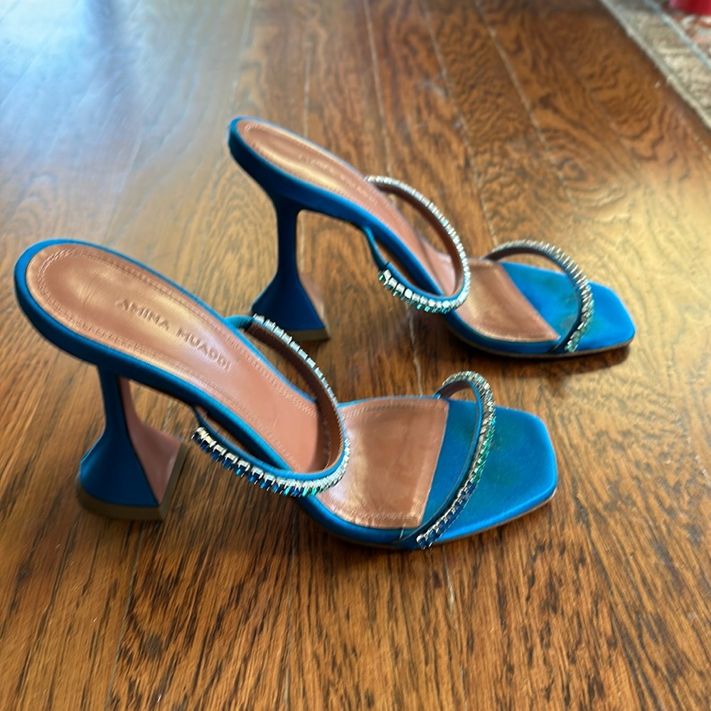 Amina Muaddi GILDA HEEL like NEW